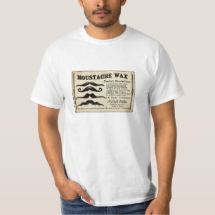 T-shirt La pièce en t des hommes de cire de Mustach de