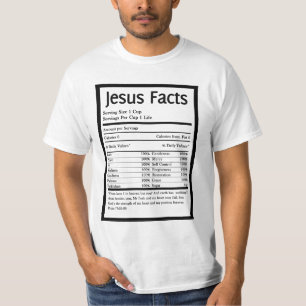 T-SHIRT LA PIÈCE EN T DES HOMMES DE FAITS DE JÉSUS