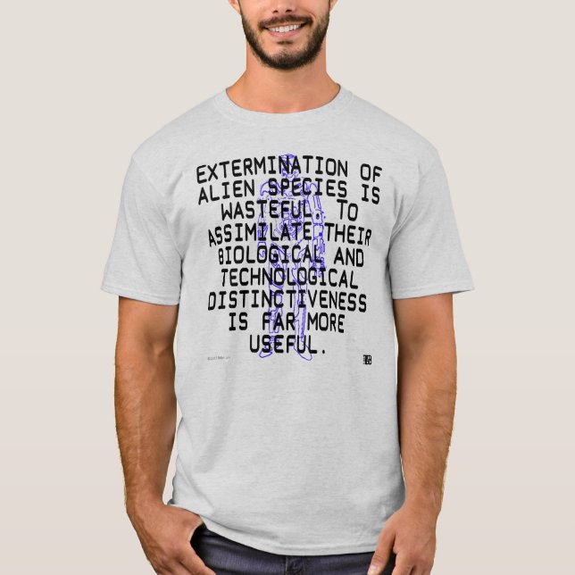 T-shirt La pièce en t des hommes de lumière d'assimilation (Devant)