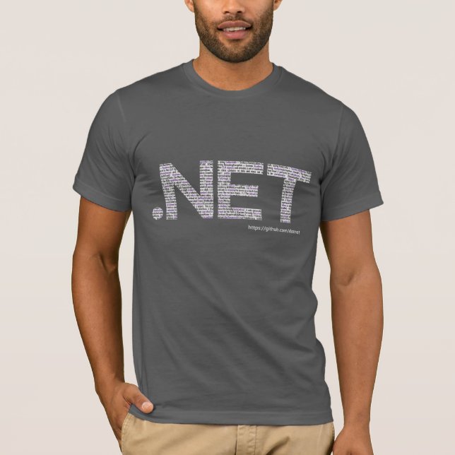 T-shirt La pièce en t des hommes de source de DotNet (Devant)