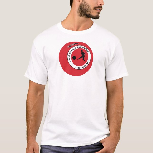 T-shirt La pièce en t des hommes - logo de Kickball (Devant)