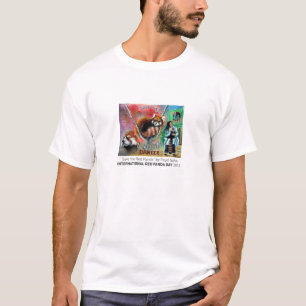 T-shirt La pièce en t des hommes "sauvez panda rouge"