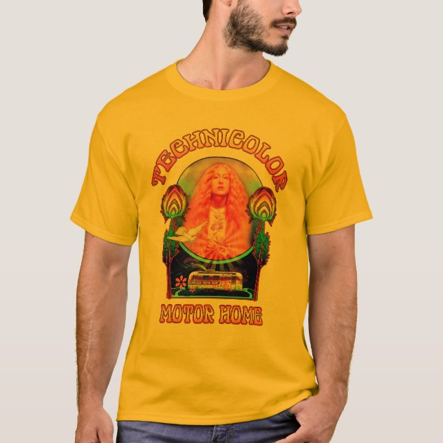 T-shirt La pièce en t d'hommes de bande de camping-car de (Devant)