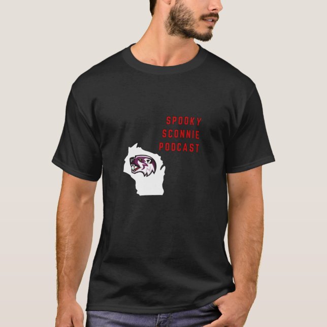 T-shirt La pièce en t éffrayante des hommes de Podcast de (Devant)