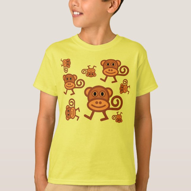 T-shirt La pièce en t graphique de l'enfant de Munky (Devant)