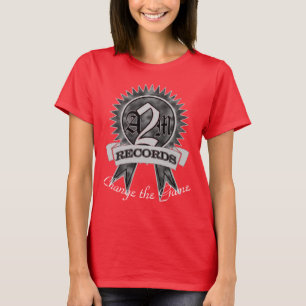 T-shirt La pièce en t lyrique bleue des femmes