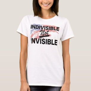 T-shirt La pièce en t Slouchy des femmes non invisibles