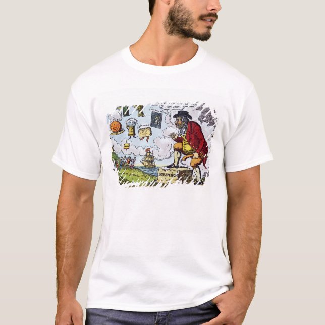T-shirt La pierre de progression, John Taureau piaulant (Devant)