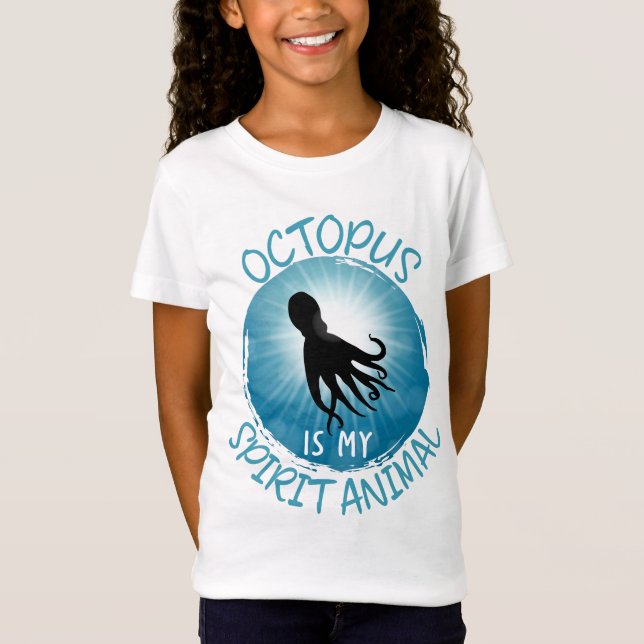 T-Shirt La pieuvre est mon esprit animal (Devant)