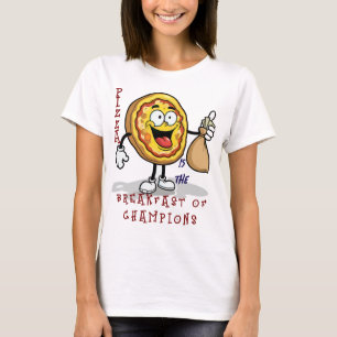 T-SHIRT LA PIZZA EST LE PETIT-DÉJEUNER DES CHAMPIONS