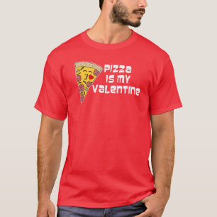 T-shirt La Pizza Est Ma Pizza De Caricature Valentine