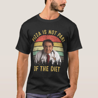 T-shirt La pizza ne fait pas partie du régime Dr Now Vinta
