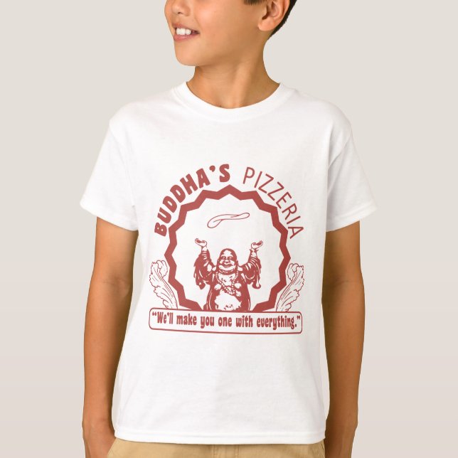 T-shirt La pizzeria de Bouddha (Devant)