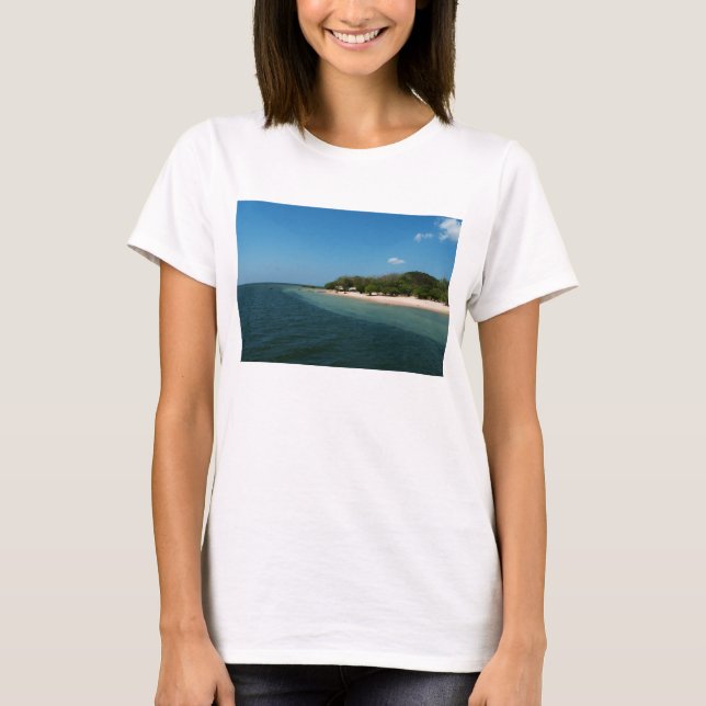 T-shirt La plage changent dedans (Devant)