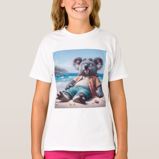 T-shirt La plage de Koala (Devant)