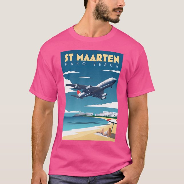 T-shirt La plage de Maho (Devant)