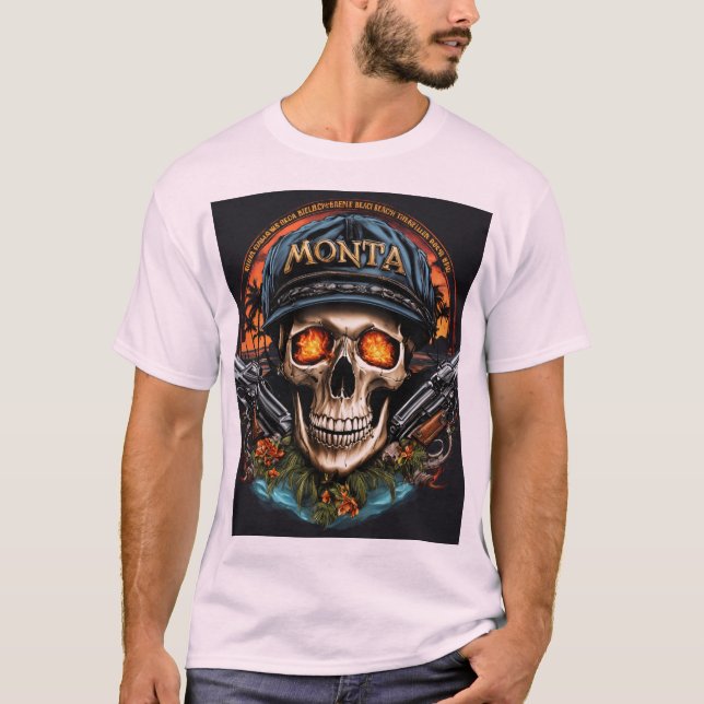 T-shirt "La plage de Monta" (Devant)