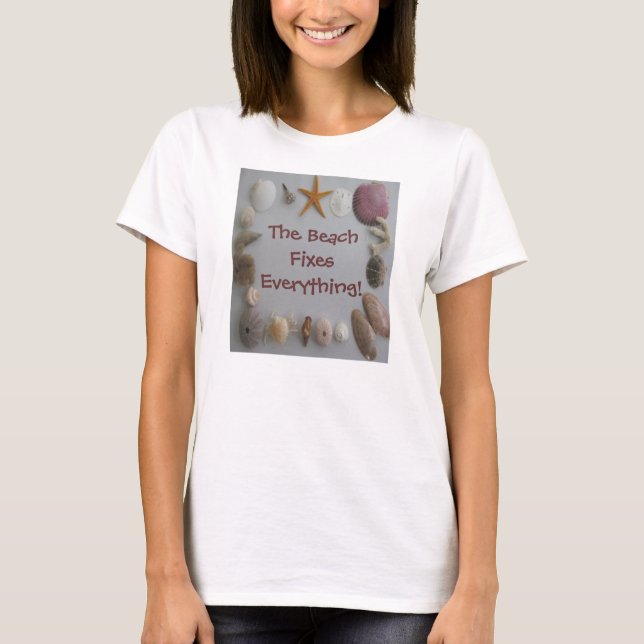 T-shirt La Plage Répare Tout (Devant)