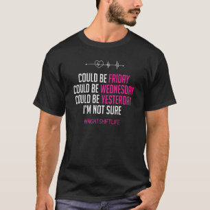 T-shirt La plaisanterie pourrait être vendredi Je ne suis 