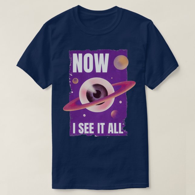 T-shirt La planète des yeux spirituel (Design devant)