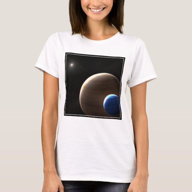 T-shirt La planète géante au gaz Kepler-1625b (Devant)