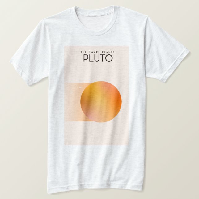 T-shirt La planète naine Pluton (Design devant)