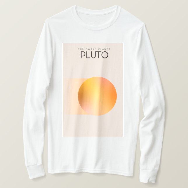 T-shirt La planète naine Pluton (Design devant)