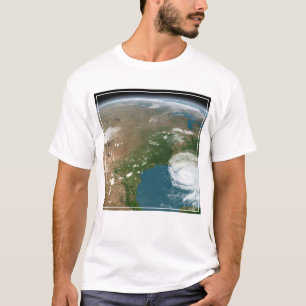 T-shirt La Planète Panoramique Terre Et Les Etats-Unis.
