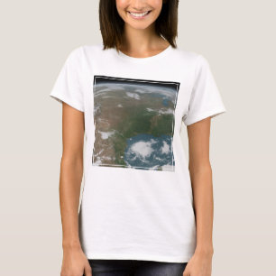 T-shirt La Planète Panoramique Terre Et Les Etats-Unis. 2