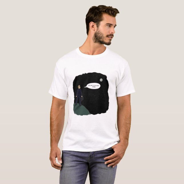 T-shirt La planète Ross peut avoir des conditions pendant (Devant entier)
