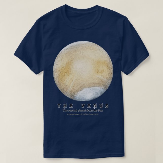 T-shirt La planète Vénus (Design devant)