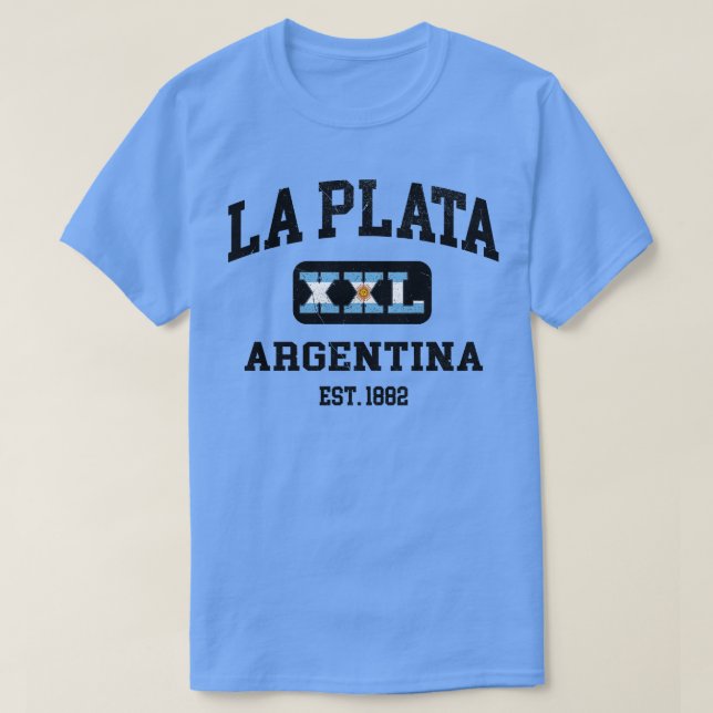 T-shirt La Plata Argentina XXL Design sportif (Design devant)