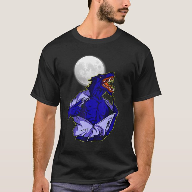 T-shirt La pleine lune transforme le monde de la jungle ef (Devant)