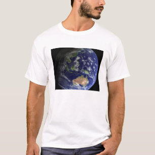 T-shirt La pleine terre de l'espace montrant l'Australie