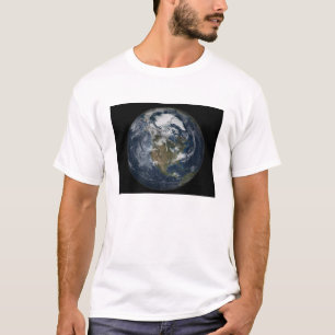 T-shirt La pleine terre montrant l'Amérique du Nord 5