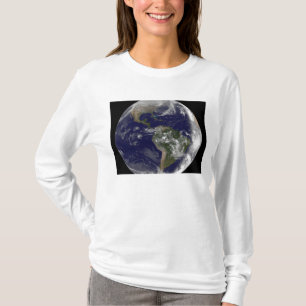 T-shirt La pleine terre montrant l'Amérique du Nord et de