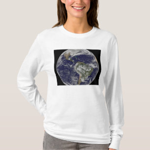 T-shirt La pleine terre montrant l'Amérique du Nord et de