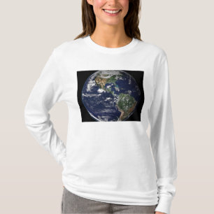 T-shirt La pleine terre montrant le nord et l'Amérique du