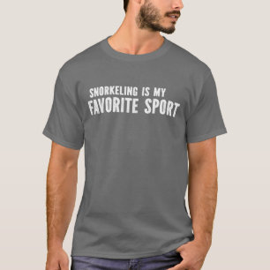 T-shirt La plongée en apnée est mon sport préféré Snorkele