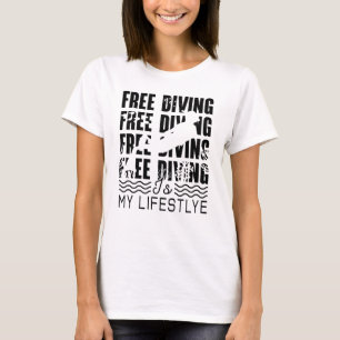 T-shirt La Plongée Lifestyle Apnoe Freediver Dive