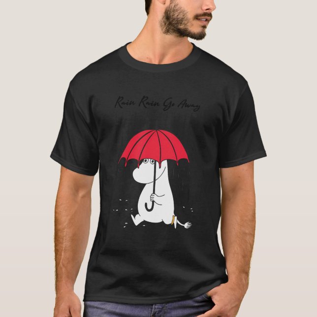 T-shirt La Pluie De Moomins S'Éloigne (Devant)