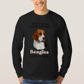 T-shirt La plupart des chiens ont des propriétaires Beagle