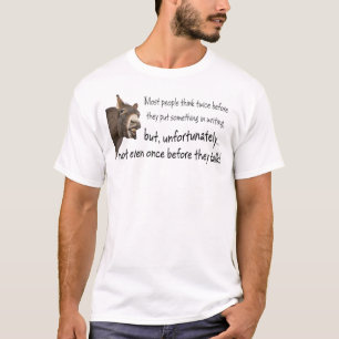 T-shirt La plupart des gens ne réfléchissent pas une foi