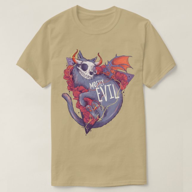 T-shirt La plupart du mal chat (Design devant)