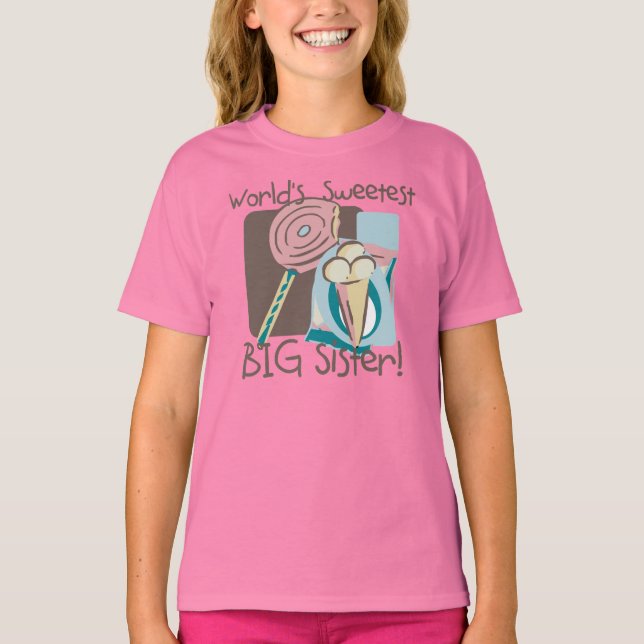 T-shirt La plus douce des grandes soeurs du monde (Devant)