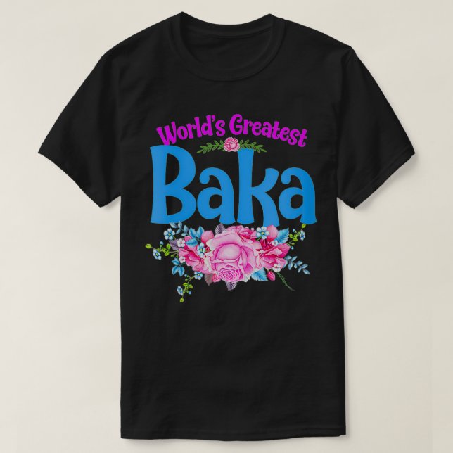 T-shirt La plus grande grand Baka Croate de la planète pou (Design devant)
