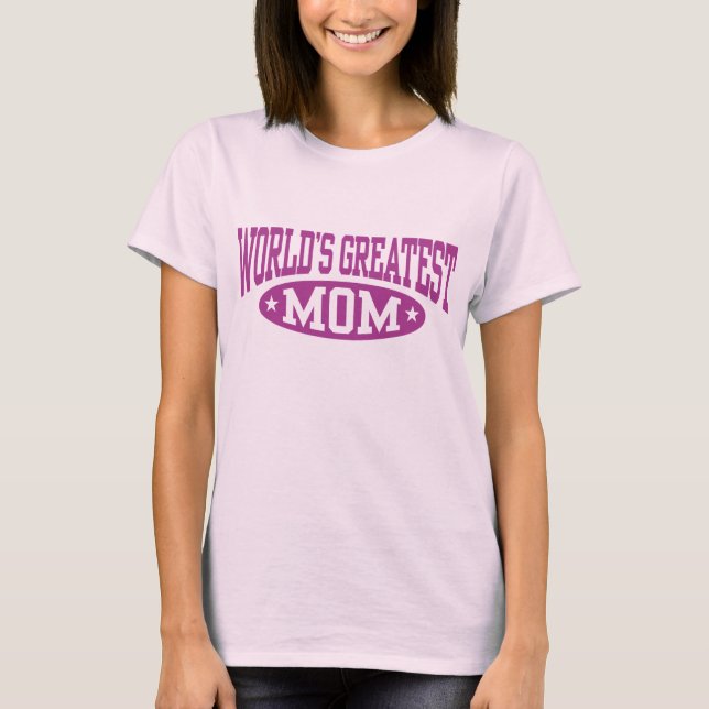 T-shirt La plus grande maman du monde (Devant)