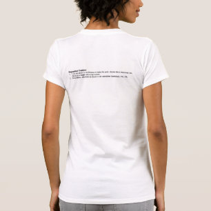 T-shirt la plus grande note de bas de page du monde