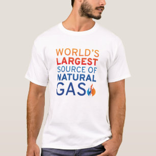 T-shirt La Plus Grande Source De Gaz Naturel Au Monde