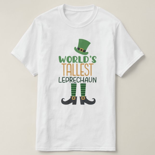 T-shirt La plus haute Leprechaun Funny St Patrick's Day (Design devant)
